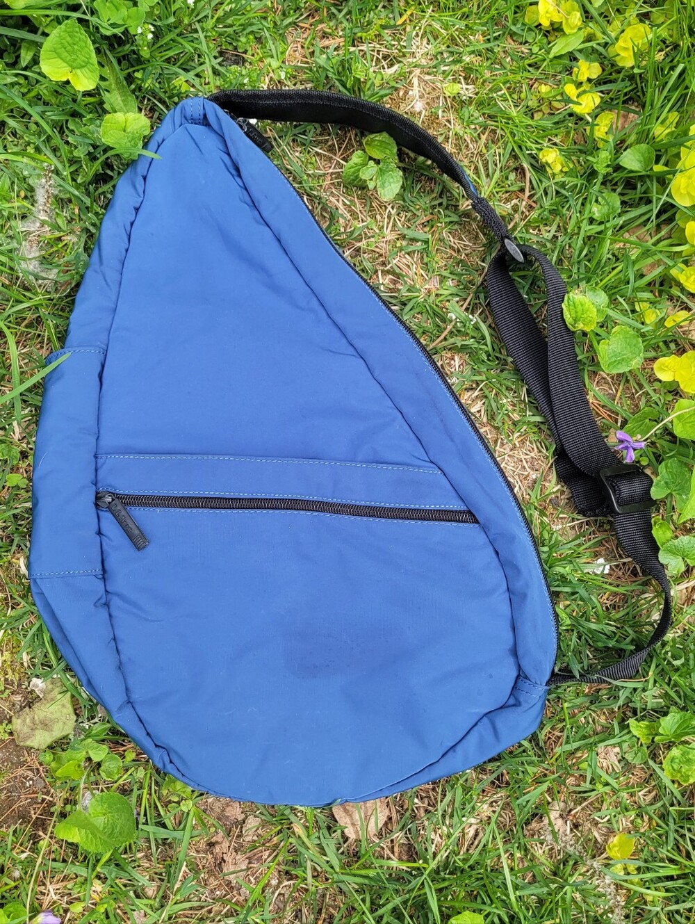 Vintage L.L. Bean "Healthy Back Bag" Ergonomic Crossbody Sling Tear Drop Outdoor